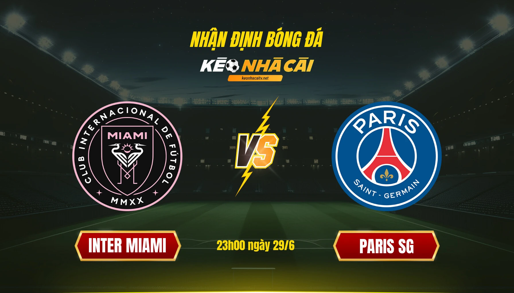 Soi kèo bóng đá Inter Miami vs PSG