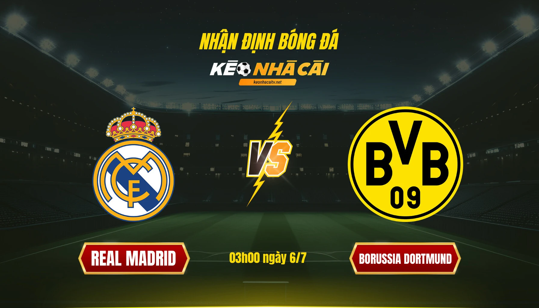 Soi kèo bóng đá Real Madrid vs Dortmund