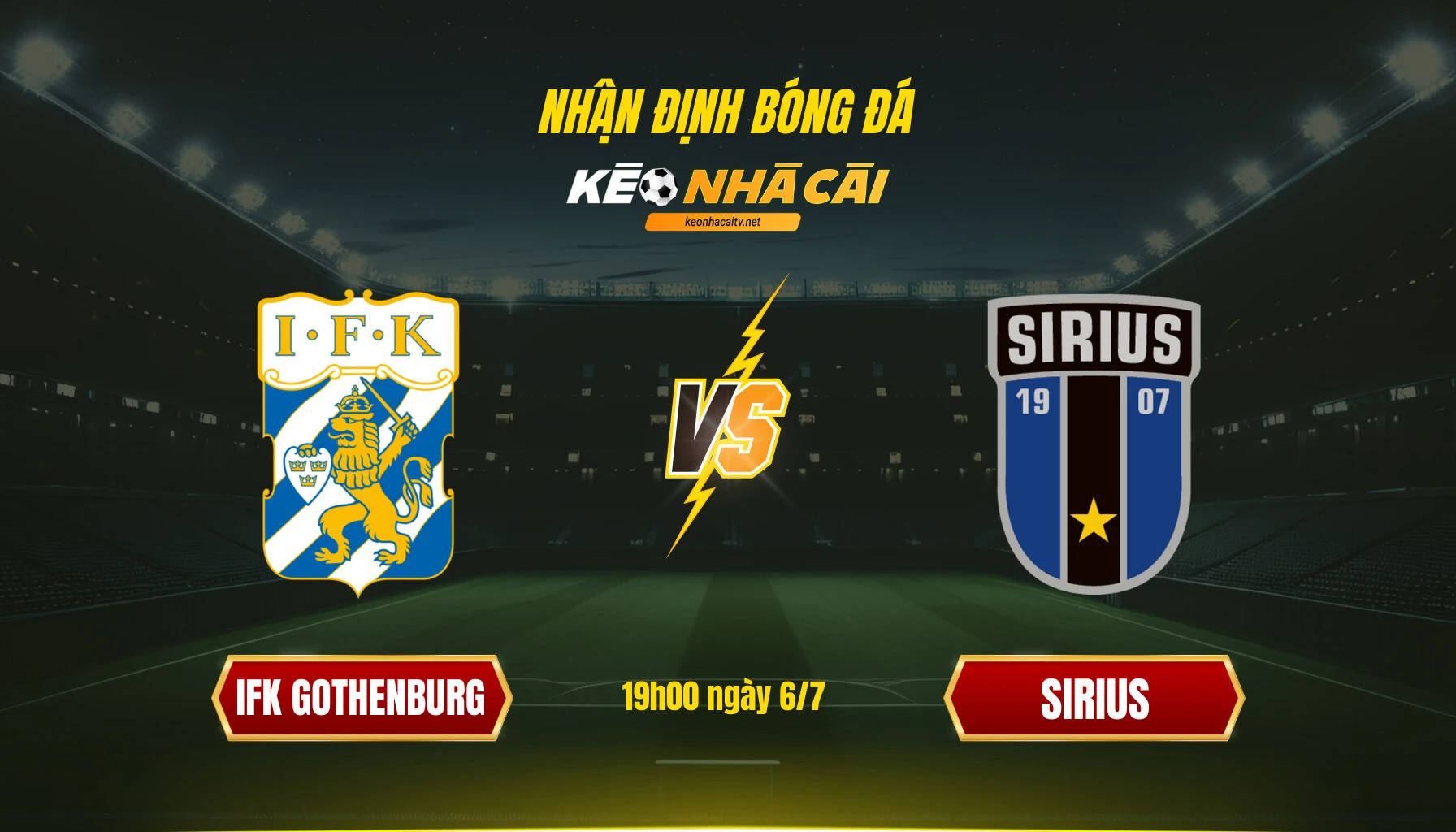 Soi kèo bóng đá Goteborg vs Sirius